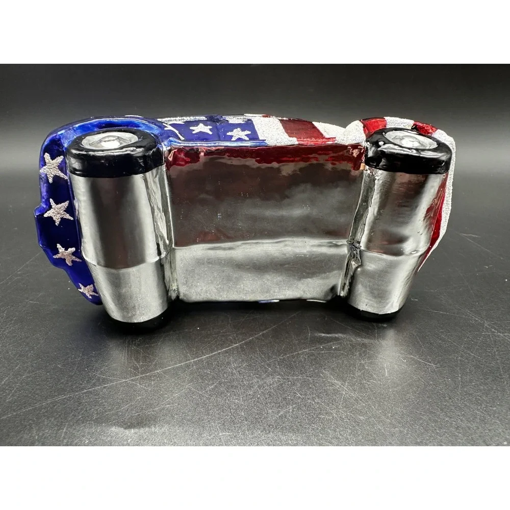 2000 Christopher Radko‎ Stars and Stripes VW Bug 00-177-2P Patriotic Ornament